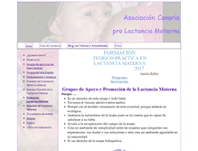 Tablet Screenshot of canaria-lactanciamaterna.org
